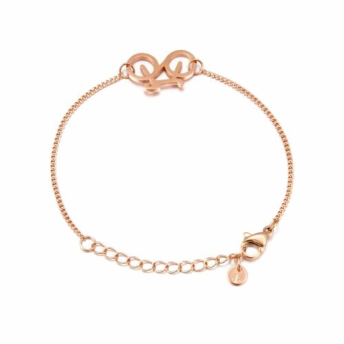 bike chain armband rose 2