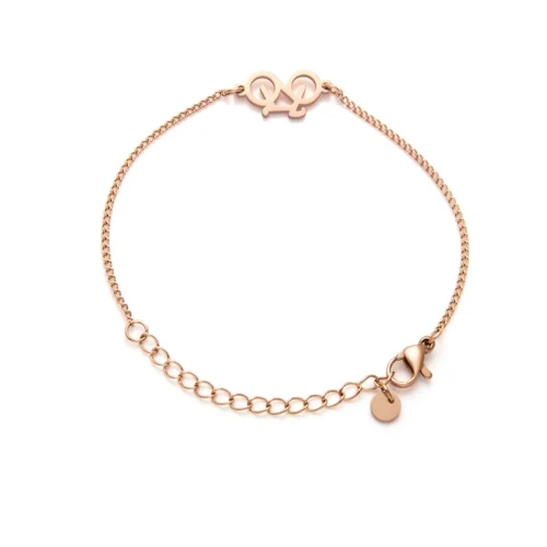 bike chain armband rose