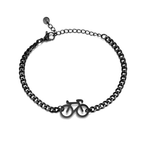 bike chain armband zwart 1