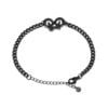 bike chain armband zwart 2