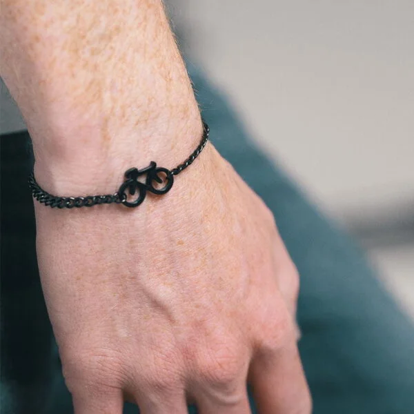 SAILBRACE Armband schwarz SHERO rosé