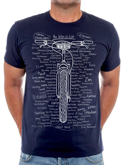 Cycology t-shirt: Bike It List - XXL