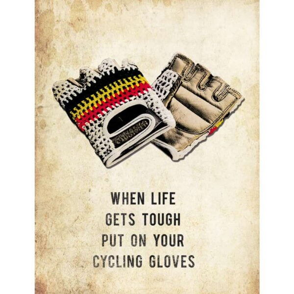 cycling gloves postkaart the vandal