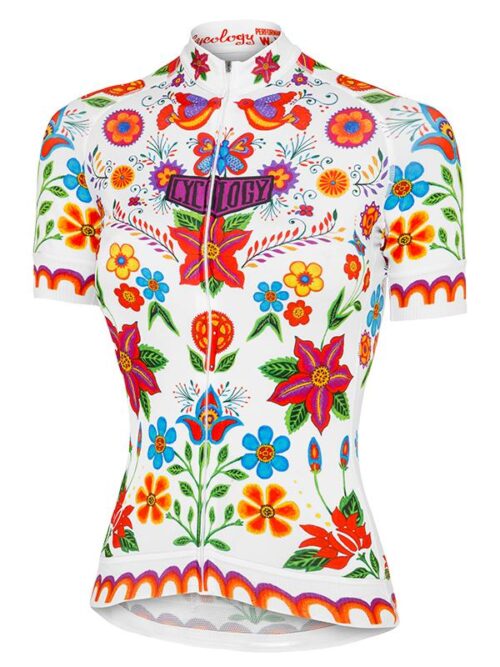 cycology dames wielershirt frida wit 1