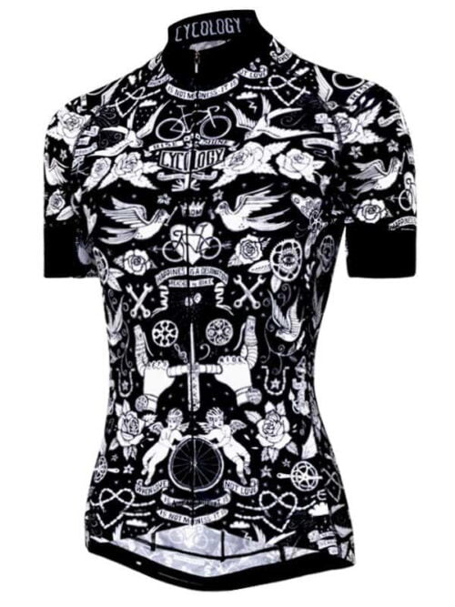 cycology dames wielershirt velo tattoo 1