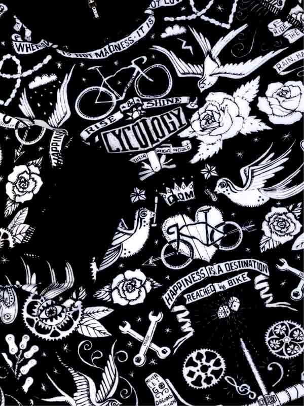 cycology dames wielershirt velo tattoo 3