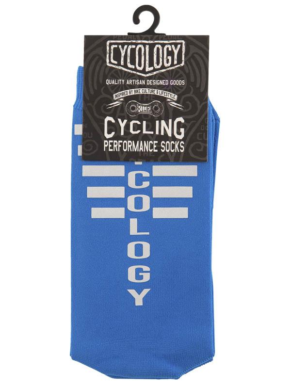 cycology fietssokken reflecterend blauw 4