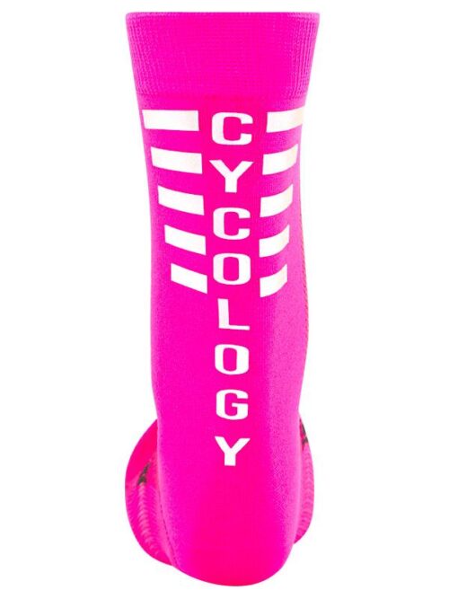 cycology fietssokken reflecterend roze 1