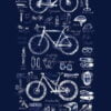 cycology t shirt bike maths navy 3