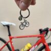 fiets sleutelhanger sailbrace zilver 3