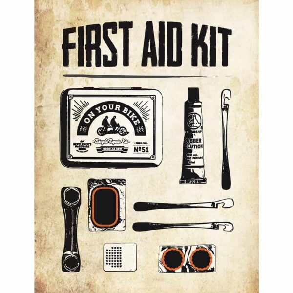 first aid kit postkaart the vandal