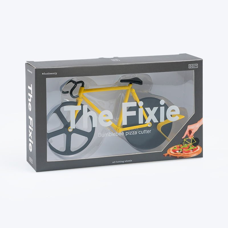 Blauwdruk geweer huiswerk Fixie / racefiets pizzasnijder (Bumblebee) - CyclingLifestyle.nl