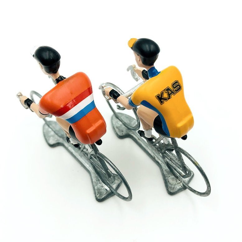 Flandriens miniatuur wielrenners (Kas & Nederland)