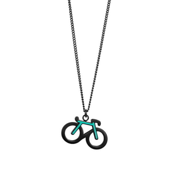 kettinkje met fiets hanger mint 1