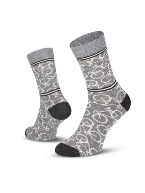 le patron sokken bicycle middengrijs