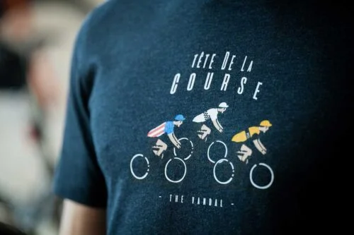 The Vandal t shirt Tete de la Course blauw CyclingLifestyle