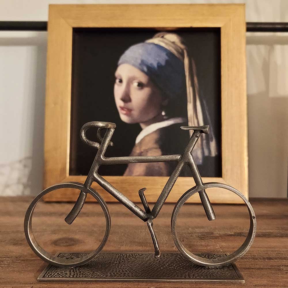Tinnen miniatuur Racefiets