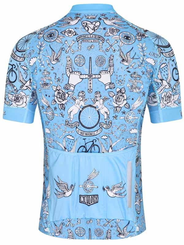 velo tattoo jersey blue cycology 2