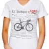 cycology dames t shirt all you need is a bike 1