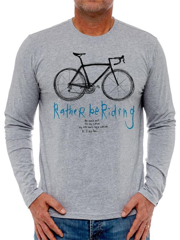 cycology longsleeve rather be riding grijs 1