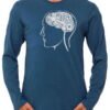 cycology longsleeve shirt bike brain blauw 1