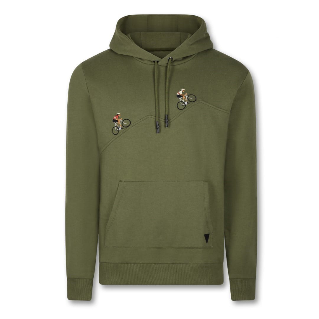 Hoodie Grimpeur (Le Patron) olijfgroen