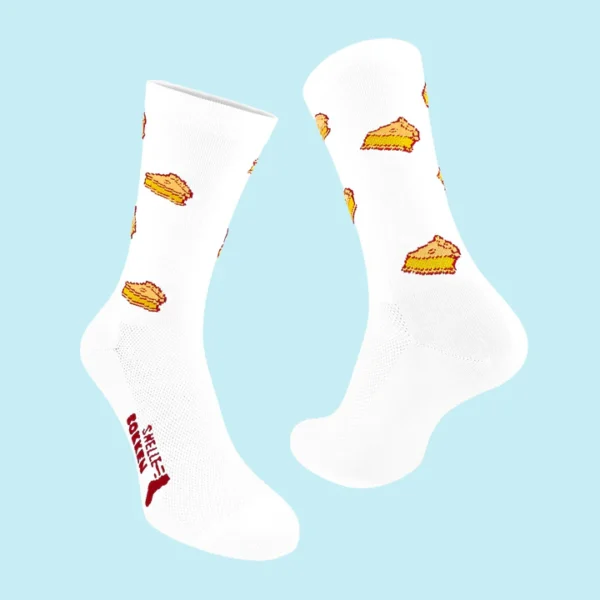 snelle sokken appeltaart print