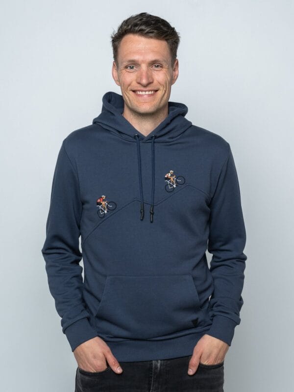 grimpeur hoodie le patron blauw grimpeur hoodie le patron blauw