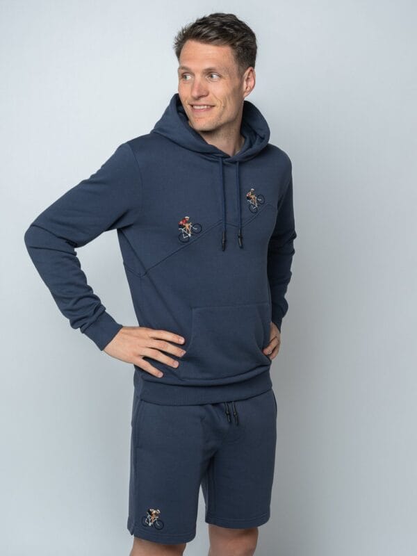 grimpeur hoodie le patron blauw grimpeur hoodie le patron blauw