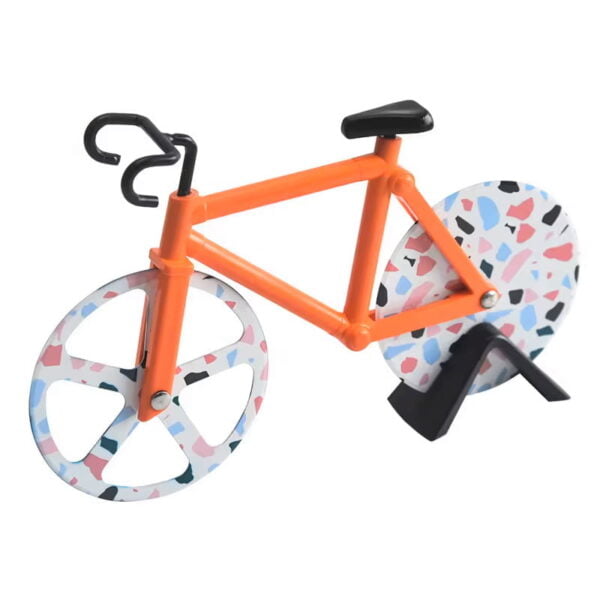 pizzasnijder racefiets oranje