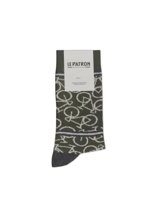 bicycle sokken Le Patron army green