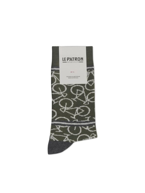 bicycle sokken Le Patron army green