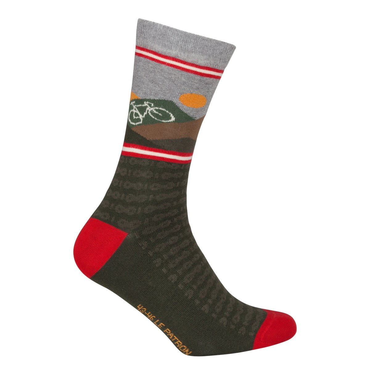 Freizeitsocken Mountains army green (Le Patron) - 43-46