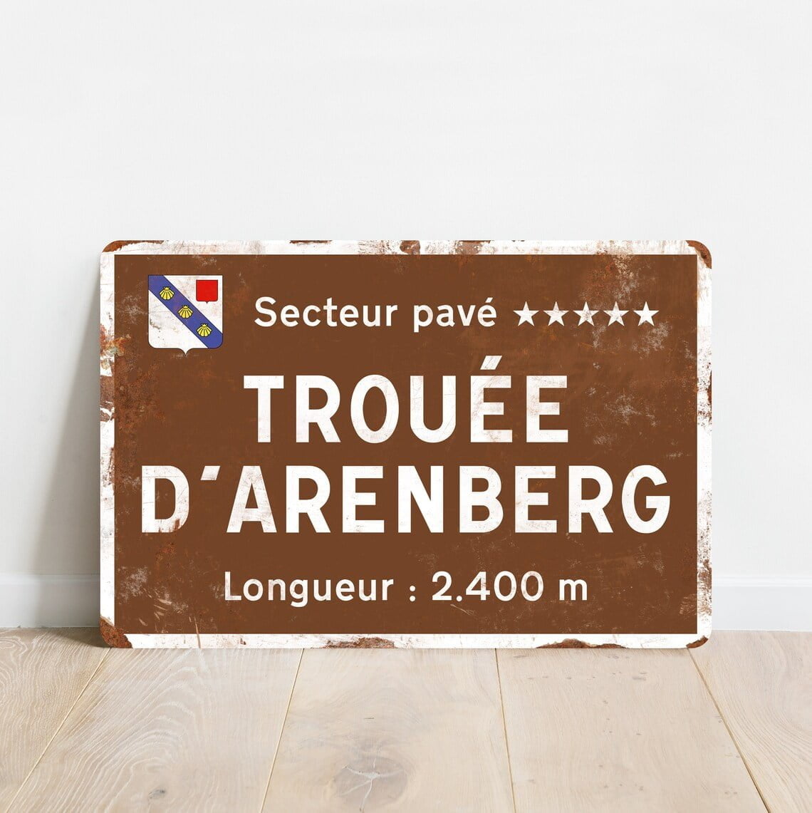 Fahrradschild Trouée d'Arenberg KOM Attack