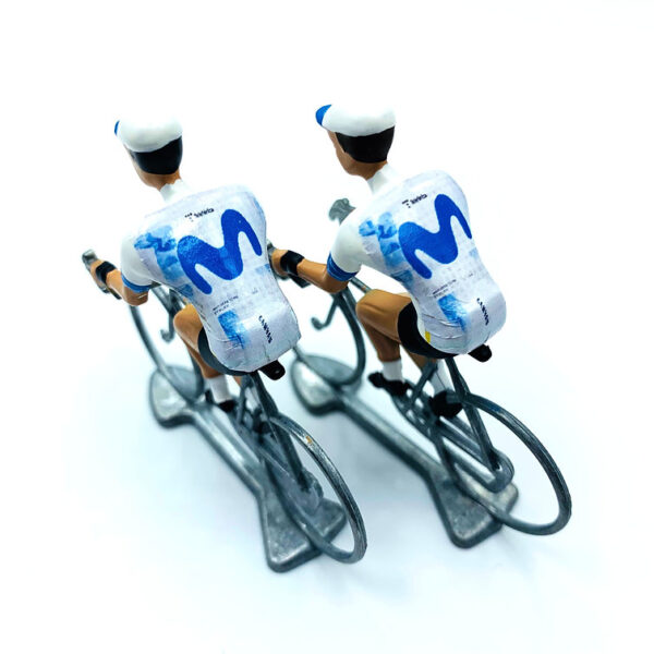 Movistar miniatuur wielrenners Movistar miniatuur wielrenners
