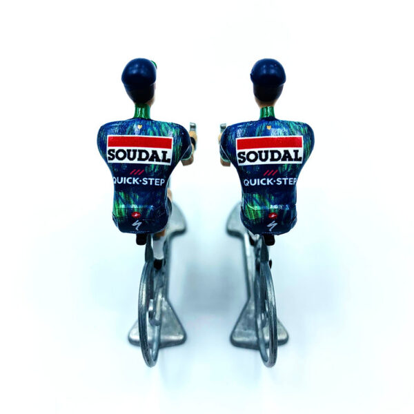 Soudal Quick Step miniatuur wielrenners Soudal Quick Step miniatuur wielrenners
