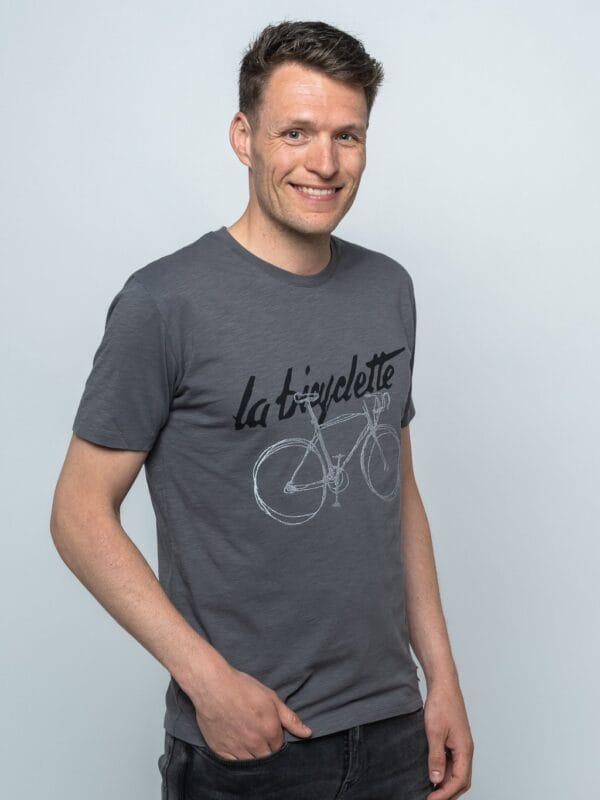 la bicyclette t shirt le patron grijs la bicyclette t shirt le patron grijs