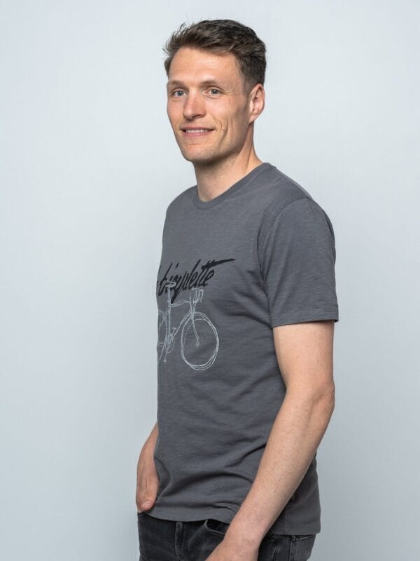la bicyclette t shirt le patron grijs la bicyclette t shirt le patron grijs