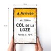 wielerbord col de la loze