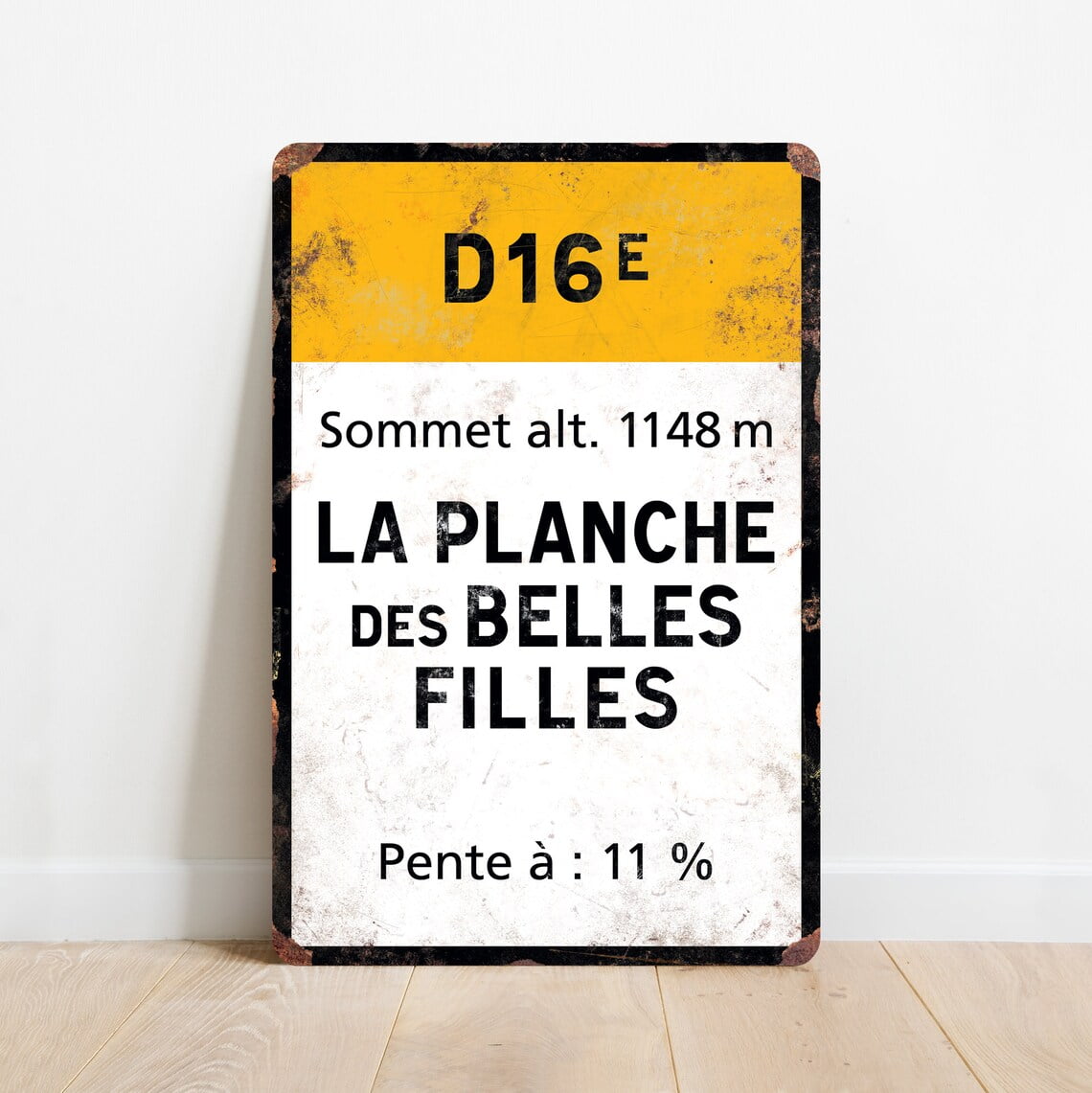 Fietsbord La Planche des Belles Filles KOM Attack