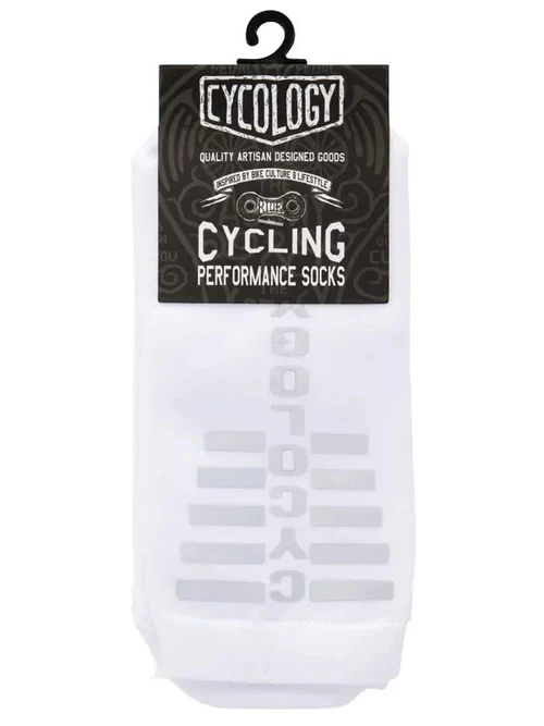 reflecterende fietssokken cycology wit