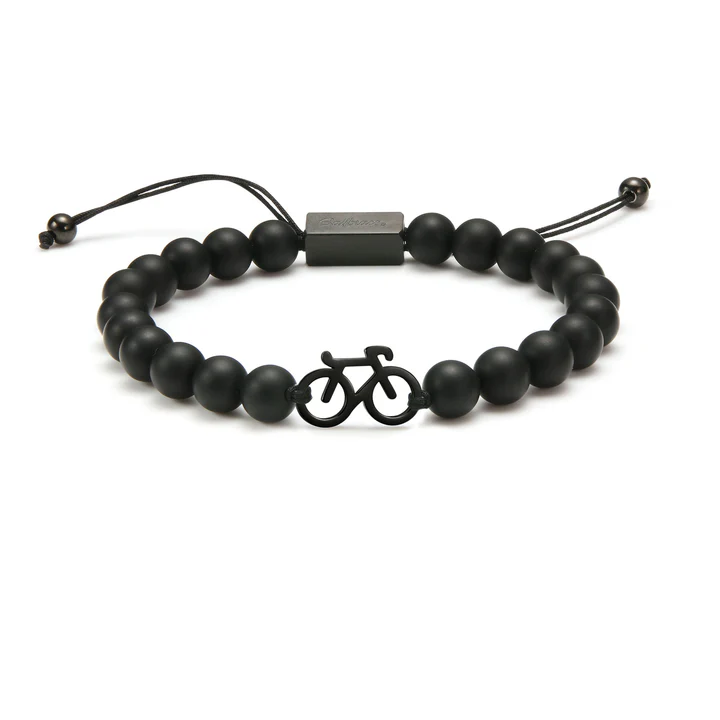 Kralen armbandje Fiets Sailbrace (zwart)