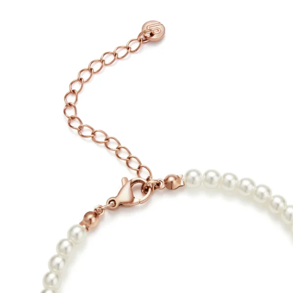 pearl rose fiets chain armbandje