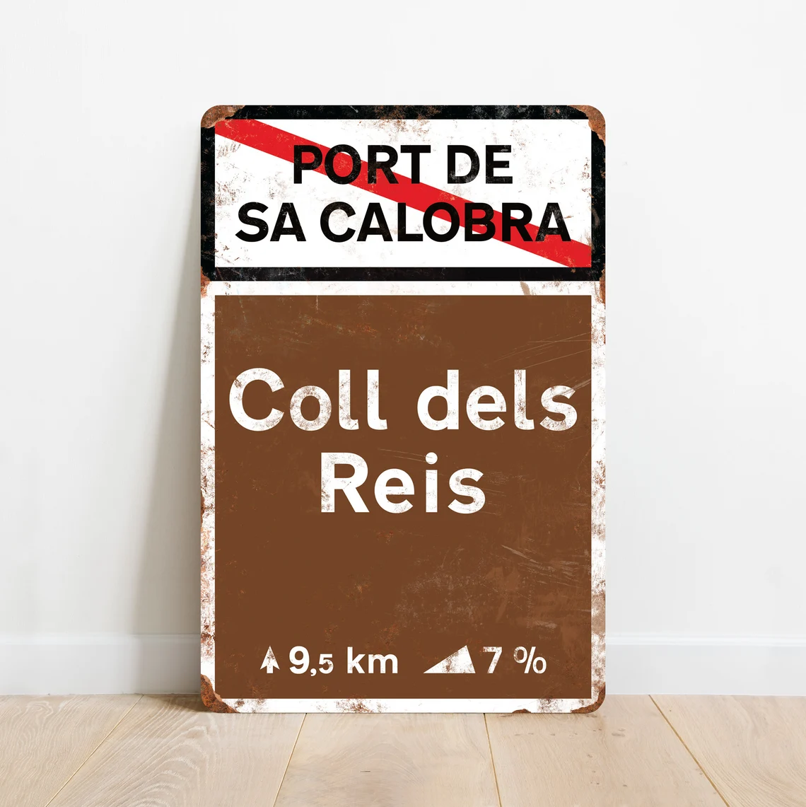 Fietsbord Coll dels Reis KOM Attack