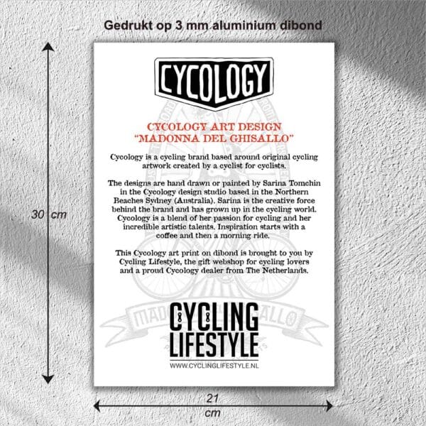 Cycology art print Madonna del Ghisallo