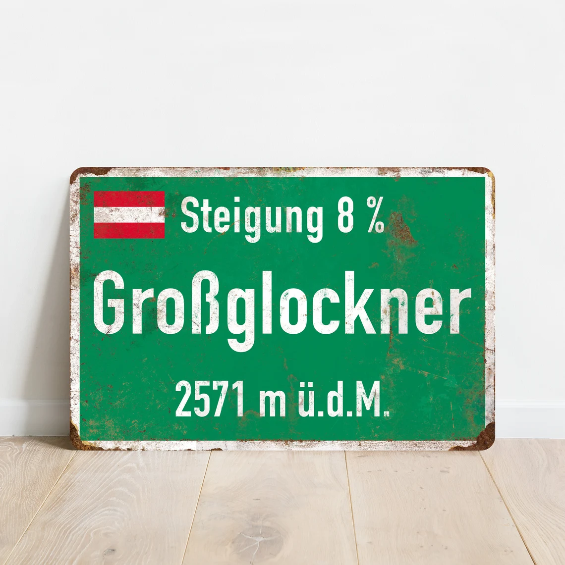 Fietsbord Grossglockner KOM Attack