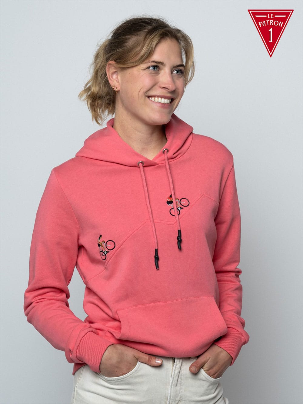 Hoodie WMN Grimpeur Giro Pink (Le Patron) - L