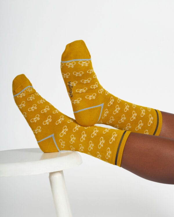 pack Bicycle Bamboo Socks Thought