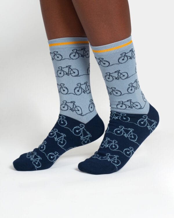 pack Bicycle Bamboo Socks Thought
