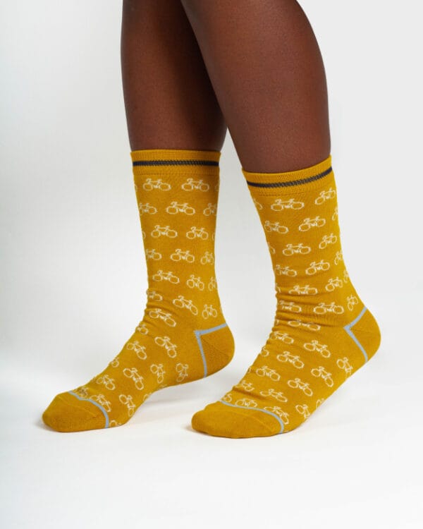 pack Bicycle Bamboo Socks Thought